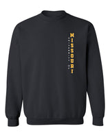 Missouri Tigers Crewneck Sweatshirt - Vertical University of Missouri