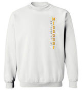 Missouri Tigers Crewneck Sweatshirt - Vertical Univ of Missouri