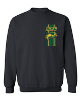 NDSU Bison Crewneck Sweatshirt - Bison Logo Vertical Stripe