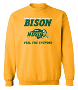 NDSU Bison Crewneck Sweatshirt - Bison Feel The Thunder