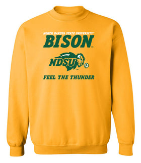 NDSU Bison Crewneck Sweatshirt - Bison Feel The Thunder