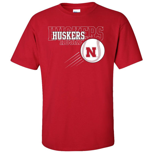 Nebraska Huskers x 3 Baseball Tee Shirt