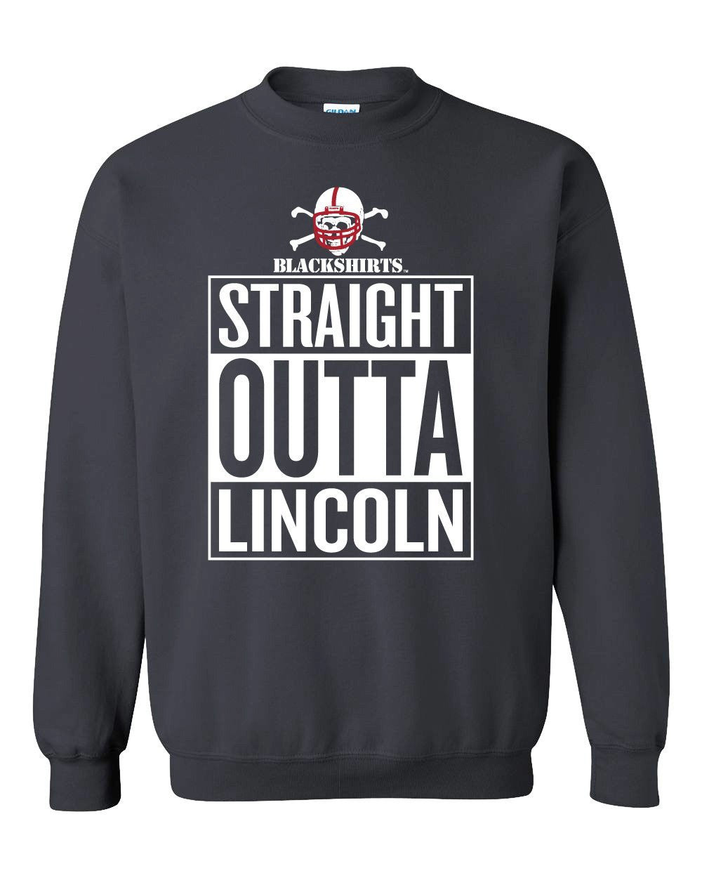 Nebraska Cornhuskers Blackshirts "STRAIGHT OUTTA LINCOLN" Crewneck Sweatshirt