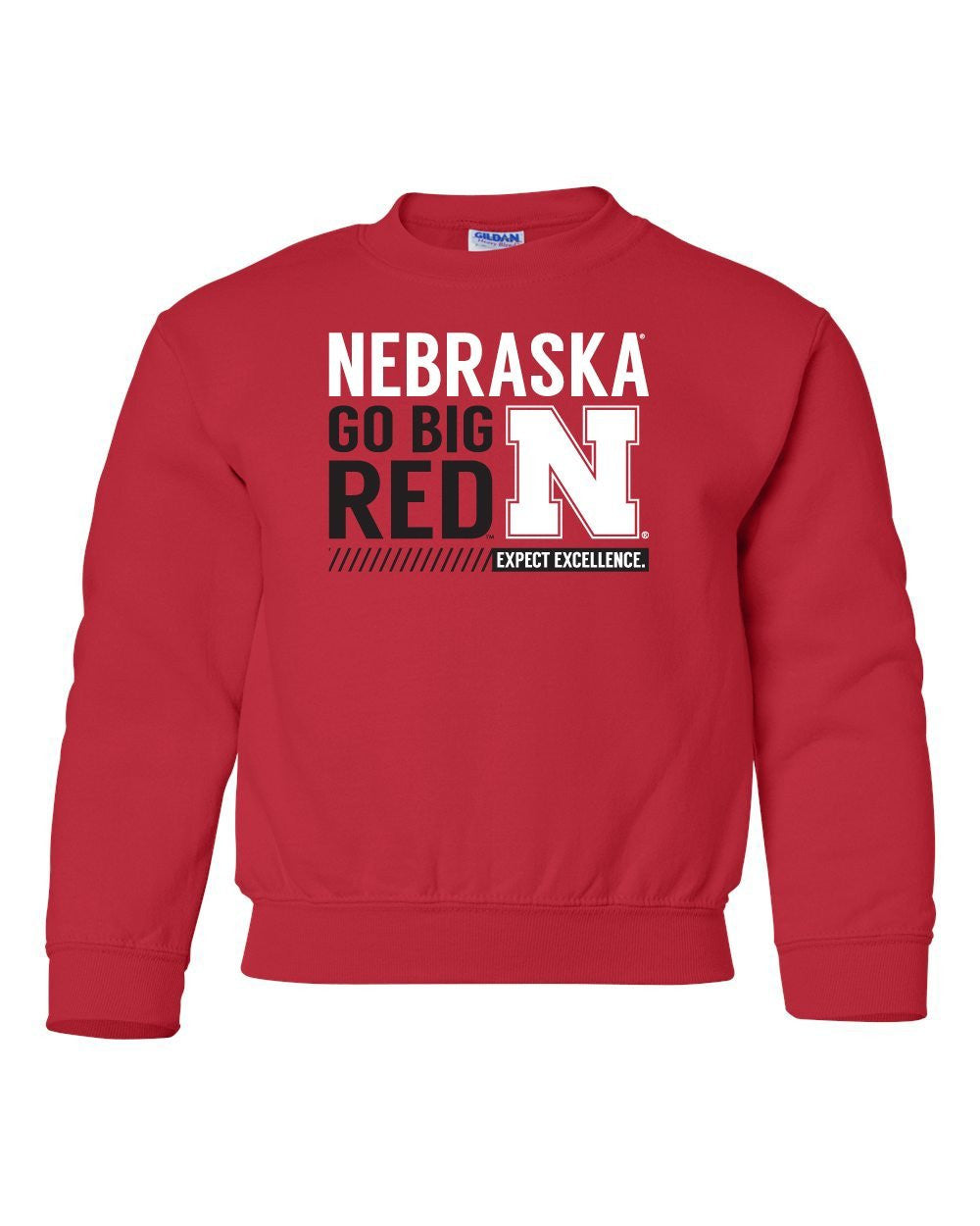 Nebraska Cornhuskers "Expect Excellence" Youth Crewneck Sweatshirt
