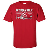 Nebraska Cornhuskers Volleyball "Dream Bigger" Tee Shirt