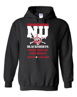 Nebraska Cornhuskers Football "Blackshirts Wear Red on Saturdays" Hooded Sweatshirt