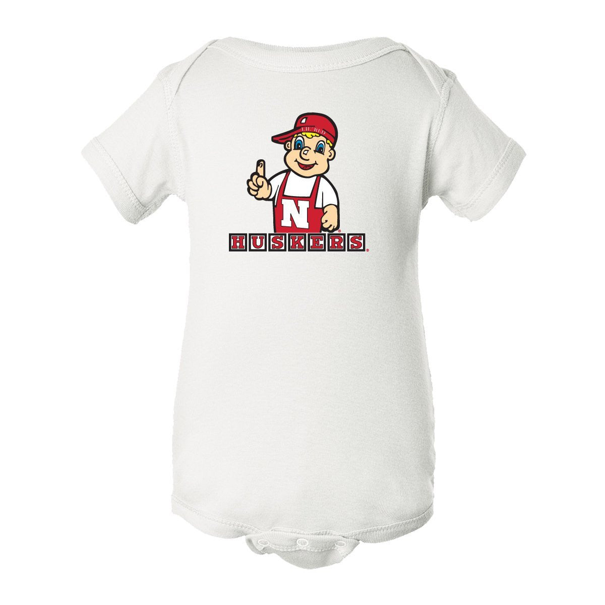 Nebraska Cornhuskers Football Toddler Lil' Red Huskers Blocks Onesie