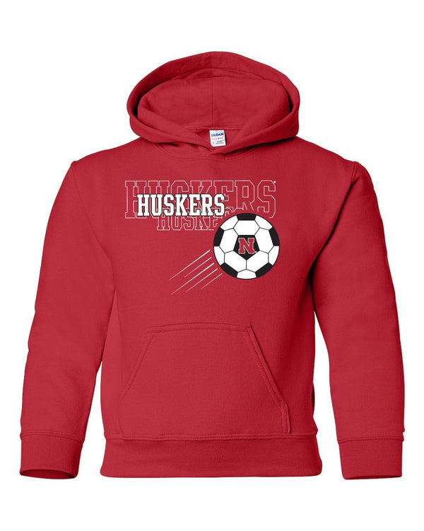 Nebraska Huskers Soccer Youth Hooded Sweatshirt