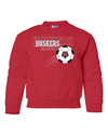 Nebraska Huskers Soccer Youth Crewneck Sweatshirt