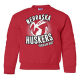 Nebraska Huskers Volleyball "Dream Big" Youth Crewneck Sweatshirt
