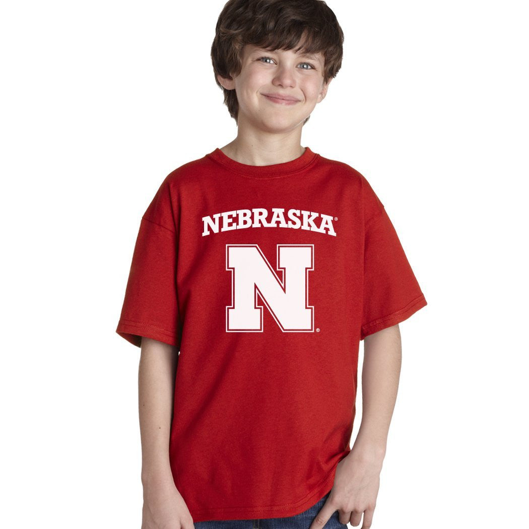 Nebraska Cornhuskers Block N Youth Boys Tee Shirt