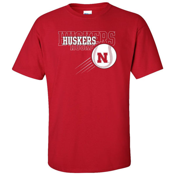 Nebraska Huskers x 3 Baseball Tee Shirt