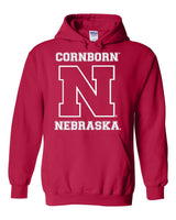 Nebraska Cornhuskers Football "CornBorn N Nebraska" Hooded Sweatshirt