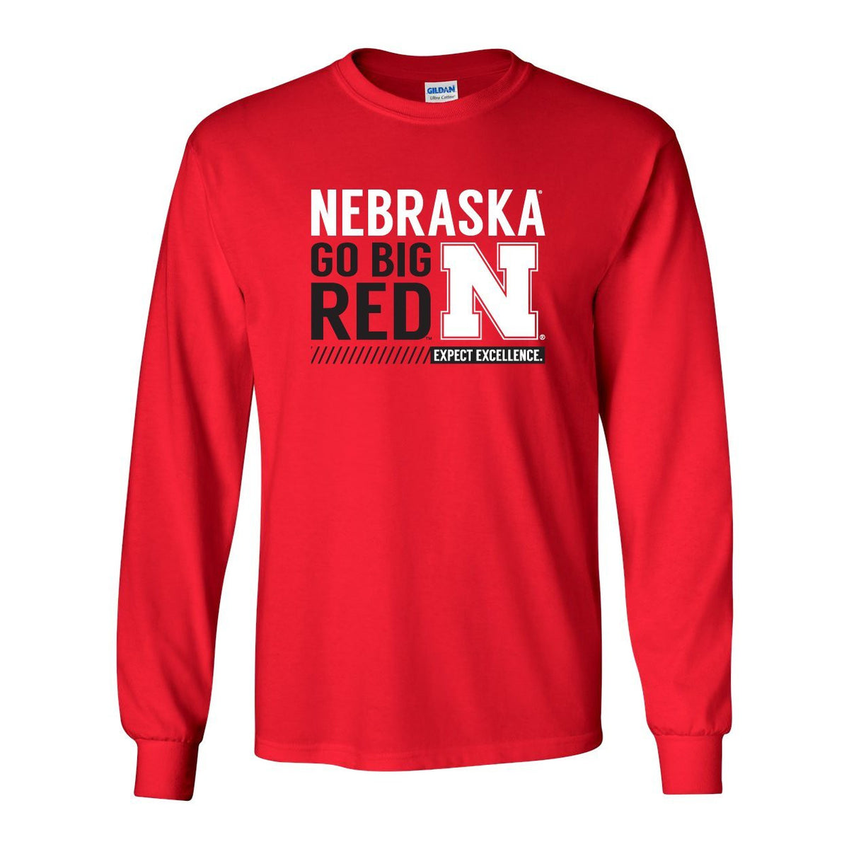 Nebraska Cornhuskers "Expect Excellence" Long Sleeve Tee Shirt