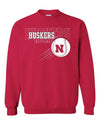 Nebraska Huskers x 3 Baseball Crewneck Sweatshirt