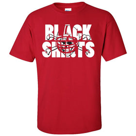 Nebraska Cornhuskers Football BLACKSHIRTS on Red Tee Shirt