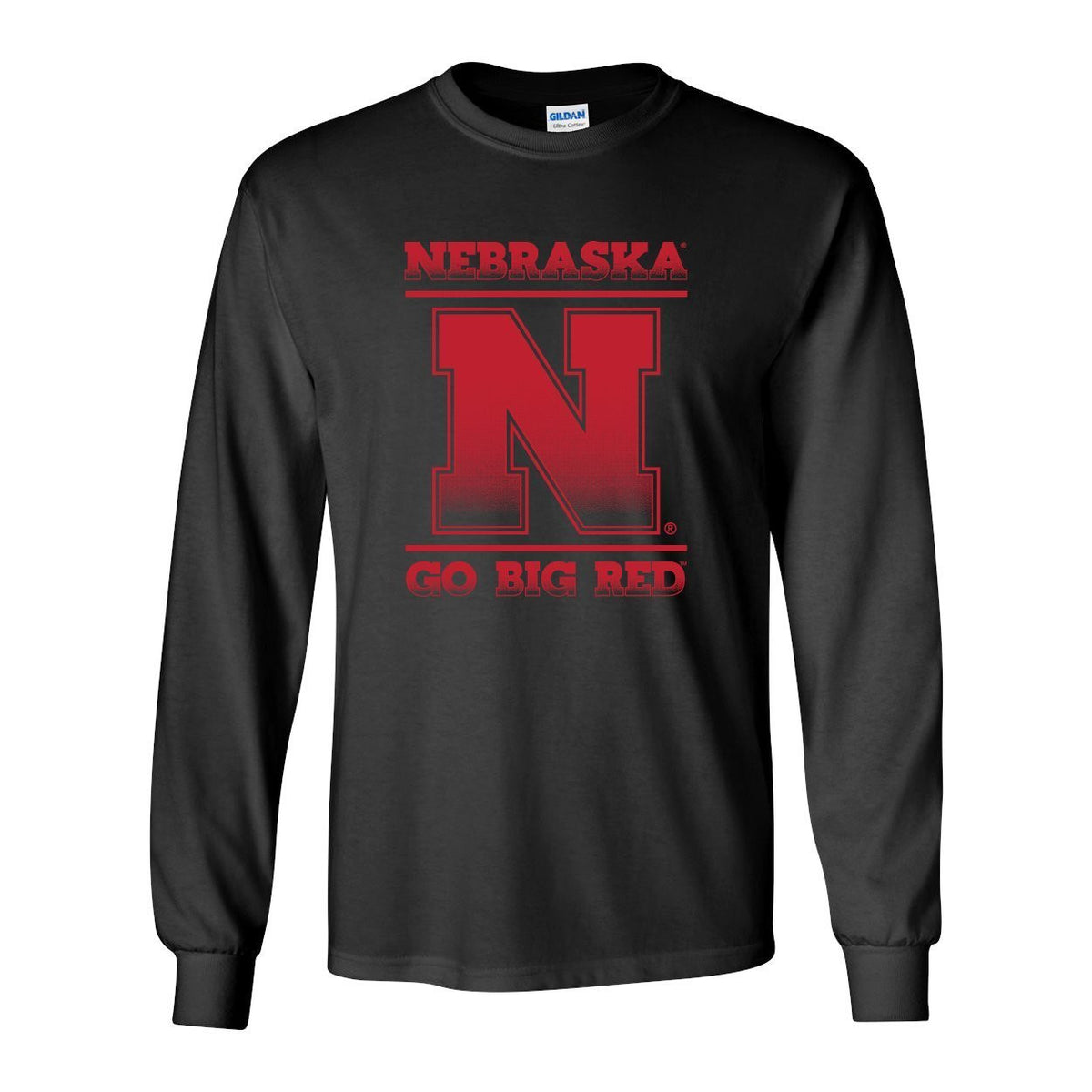 Nebraska Cornhuskers "Nebraska N GO BIG RED" Long Sleeve Tee Shirt