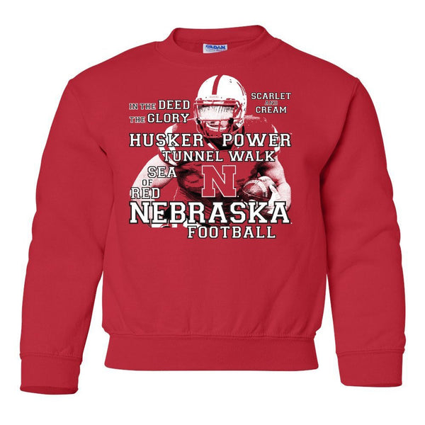 Nebraska Cornhuskers Football Traditions Youth Crewneck Sweatshirt