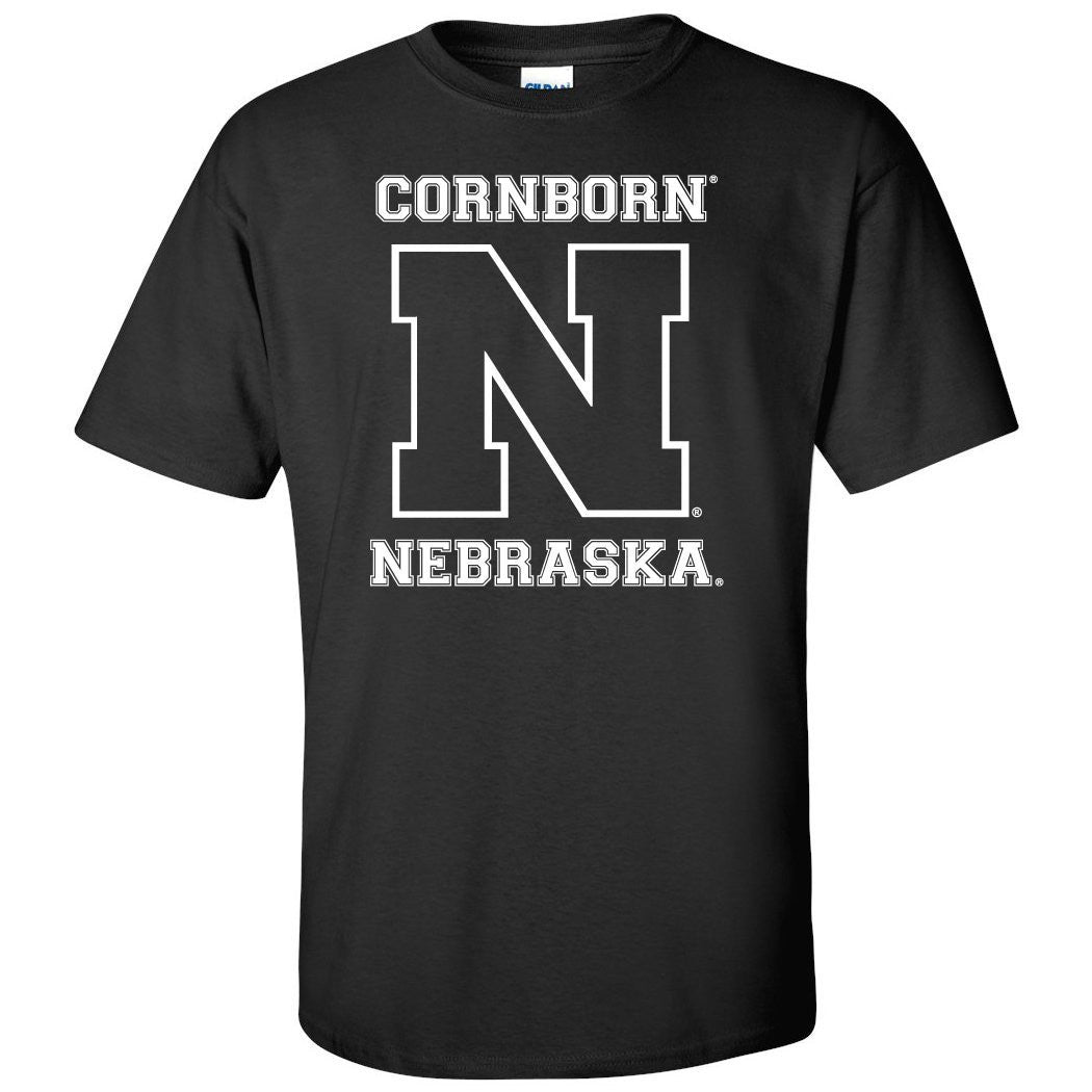 Nebraska Cornhuskers Football "CornBorn N Nebraska" Tee Shirt