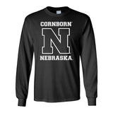 Nebraska Cornhuskers Football "CornBorn N Nebraska" Long Sleeve Tee Shirt