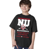 Nebraska Cornhuskers Football "Blackshirts Wear Red on Saturdays" Youth Boys Tee Shirt