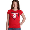 Nebraska Huskers Baseball Home Plate Youth Girls Tee Shirt