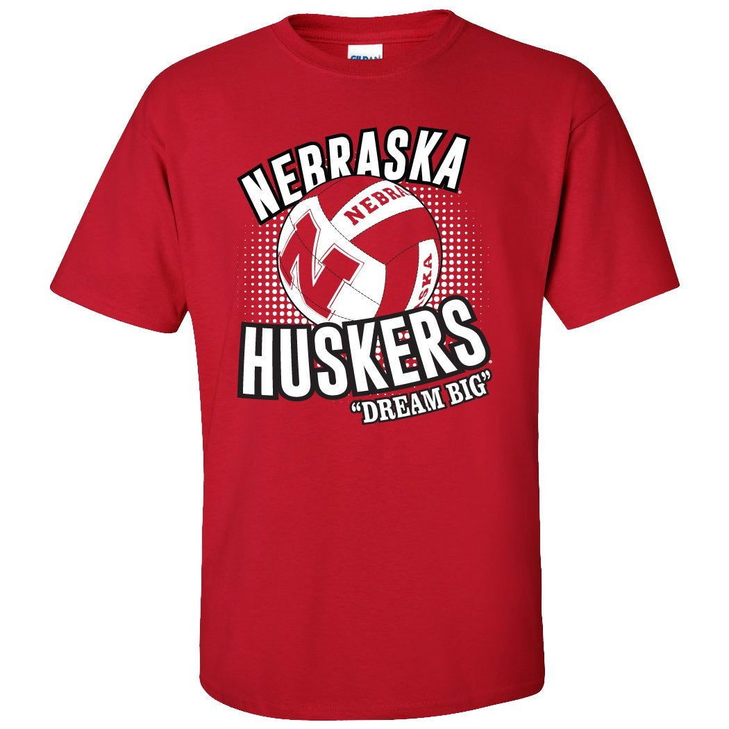 Nebraska Huskers Volleyball "Dream Big" Tee Shirt