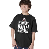 Nebraska Cornhuskers Blackshirts "STRAIGHT OUTTA LINCOLN" Youth Boys Tee Shirt