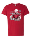 Premium Ultra-Soft Tri-Blend Nebraska Cornhuskers Football Traditions Tee Shirt