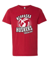 Premium Ultra-Soft Tri-Blend Nebraska Huskers Volleyball "Dream Big" Tee Shirt
