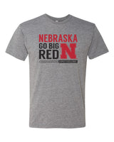 Nebraska "Expect Excellence" Premium Tri-Blend Tee Shirt