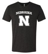 Premium Ultra-Soft Tri-Blend Nebraska Cornhuskers Block N Tee Shirt