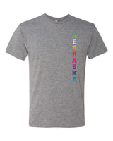 Rainbow "NEBRASKA" Huskers Premium Tri-Blend Tee Shirt
