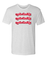 Nebraska Huskers Premium Tri-Blend Tee Shirt - Nebraska Times 3