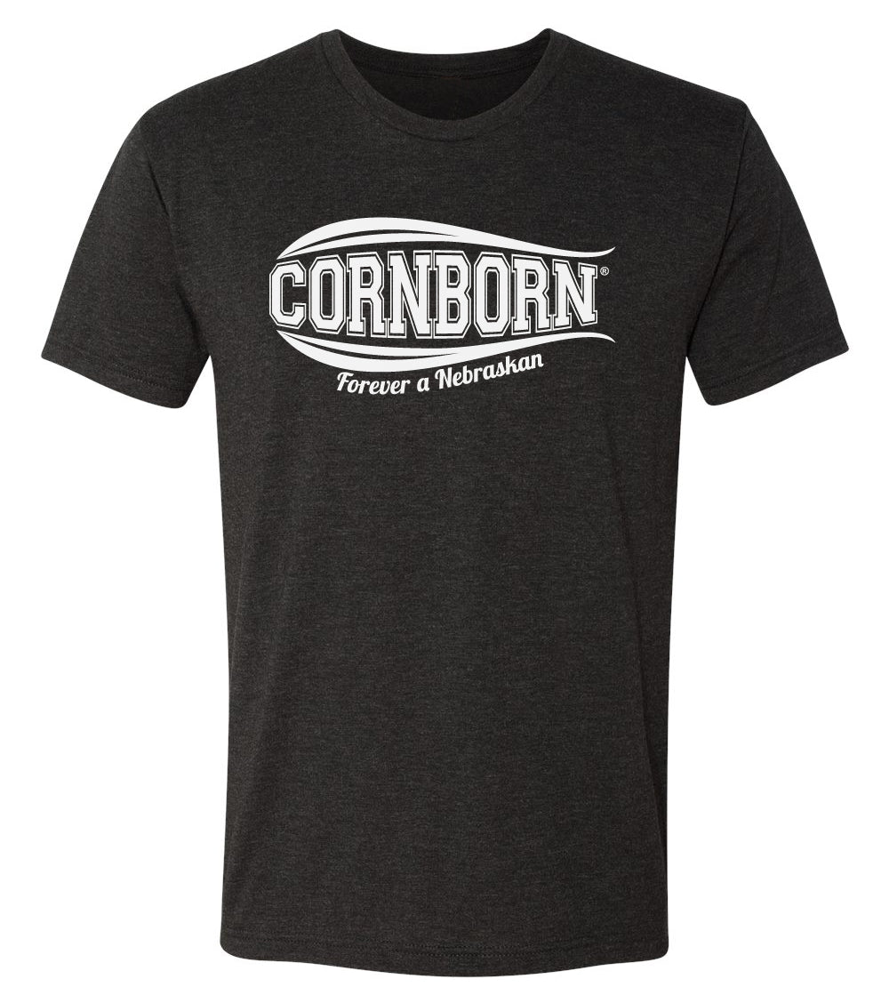 Nebraska Husker Tee Shirt Premium Tri-Blend - CornBorn Forever a Nebraskan