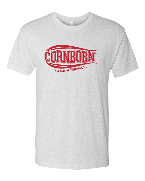 Nebraska Tee Shirt Premium Tri-Blend - CORNBORN - Forever a Nebraskan