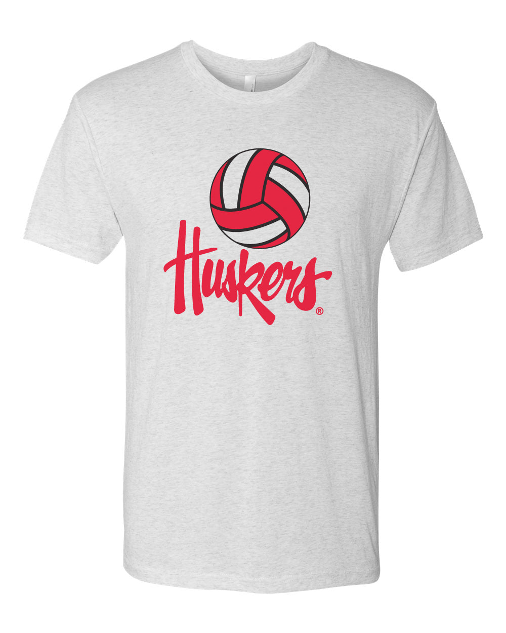 Nebraska Huskers Premium Tri-Blend Tee Shirt - Nebraska Volleyball Legacy Script Huskers