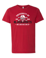 Nebraska Huskers Premium Tri-Blend Tee Shirt - University of Nebraska Blackshirts GBR