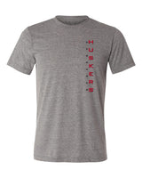 Nebraska Huskers Premium Tri-Blend Tee Shirt - Vertical Nebraska Huskers