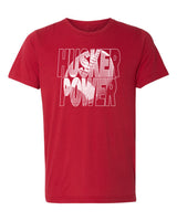 Nebraska Huskers Premium Tri-Blend Tee Shirt - Husker Power Football