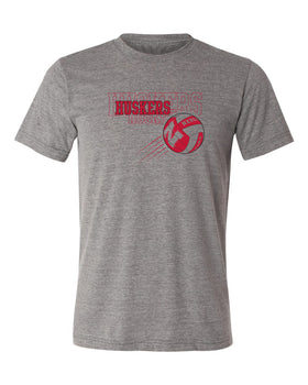 Nebraska Huskers Premium Tri-Blend Tee Shirt - Nebraska Volleyball Huskers Times 3