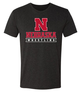 Nebraska Huskers Premium Tri-Blend Tee Shirt - Nebraska Wrestling