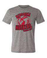 Nebraska Huskers Premium Tri-Blend Tee Shirt - Huskers Volleyball Dream Big