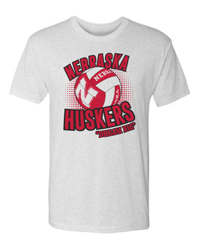 Nebraska Huskers Premium Tri-Blend Tee Shirt - Huskers Volleyball Dream Big