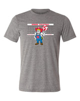 Nebraska Huskers Premium Tri-Blend Tee Shirt - Nebraska Volleyball with Herbie Husker