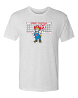 Nebraska Huskers Premium Tri-Blend Tee Shirt - Nebraska Volleyball with Herbie Husker