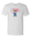Nebraska Huskers Premium Tri-Blend Tee Shirt - Nebraska Volleyball with Herbie Husker