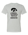 Iowa Premium Tri-Blend Tee Shirt - Iowa Hawkeye State Outline