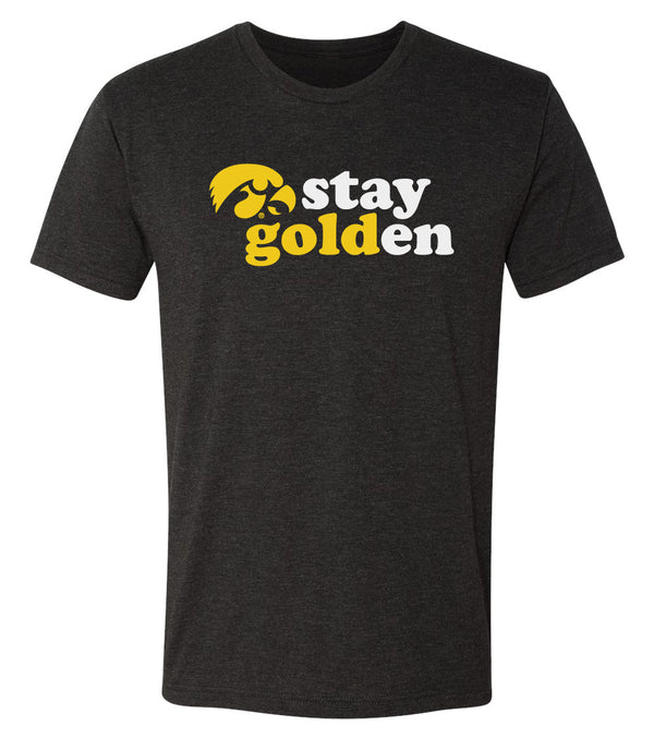 Iowa Hawkeyes Premium Tri-Blend Tee Shirt - Hawkeyes Stay Golden