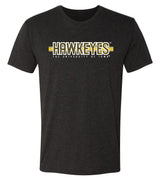 Iowa Hawkeyes Premium Tri-Blend Tee Shirt - Hawkeyes Horizontal Stripe